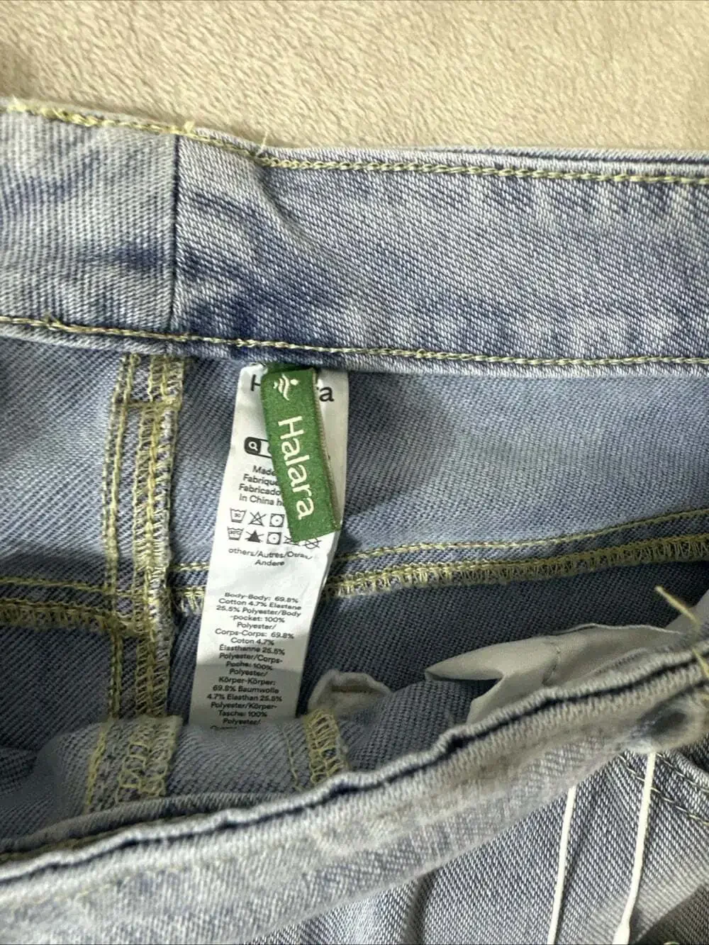 Halara Flex Denim Jeans Women’s Medium Light Wash Straight Leg NWT